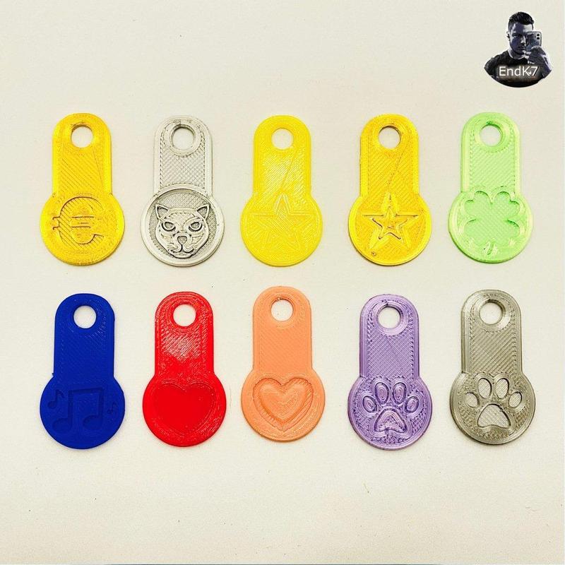 Shopping Card Chip Keychain - Shopping Token Coin - 10 Variations