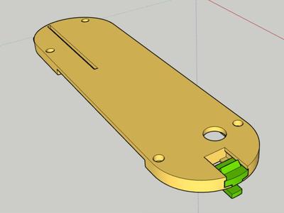 DeWalt DWE7492 tablesaw insert plate, quick lock