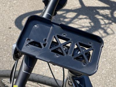 Stem mount for iPhone 12 Pro Max in OtterBox case
