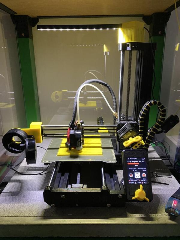 Prusa Mini - Simple LED Bar (No Tools or Hardware Needed)