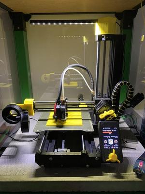Prusa Mini - Simple LED Bar (No Tools or Hardware Needed)