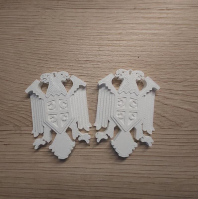Nedicev Srpski dvoglavi orao bez krune (Serbian double-headed eagle without a crown)