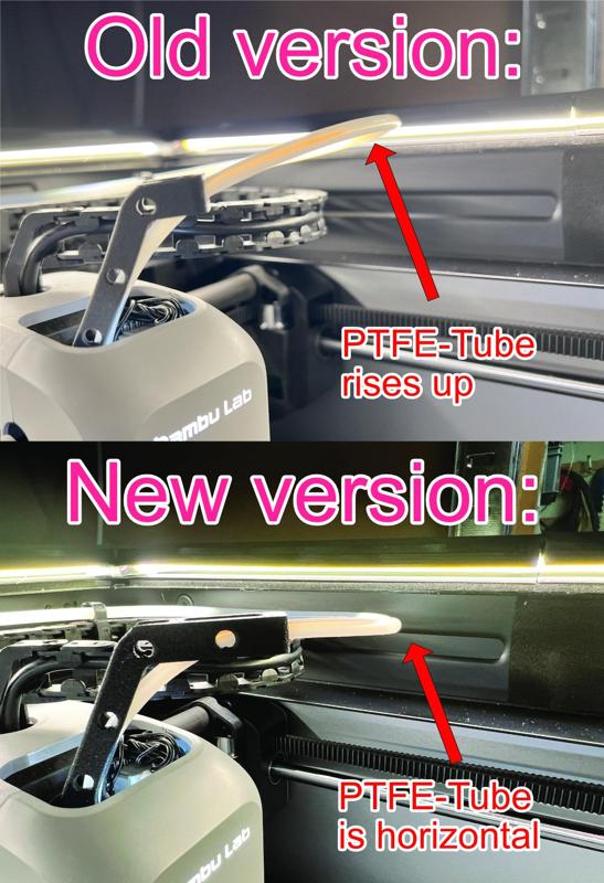 Bambulabs X1C PTFE-Bracket - Extended Version