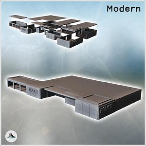 Modern police station with entrance and garage for vehicles (15) - Cold Era Modern Warfare Conflict World War 3 RPG  Post-apo WW3 WWIII