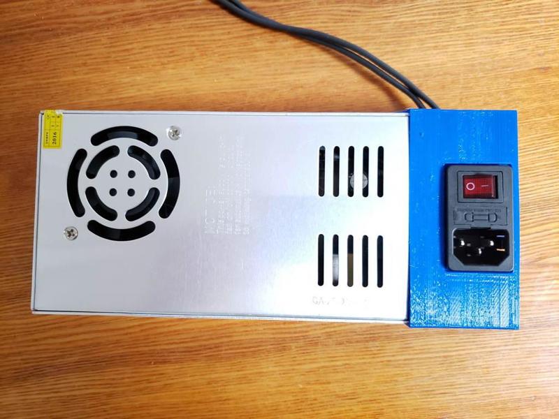 Power supply cover case with IEC320 socket S-360-12 PSU