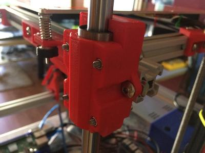 HyperCube Z-carriage and clamps for LM12LUU and LM12UU bearings and 12mm rods Clamp