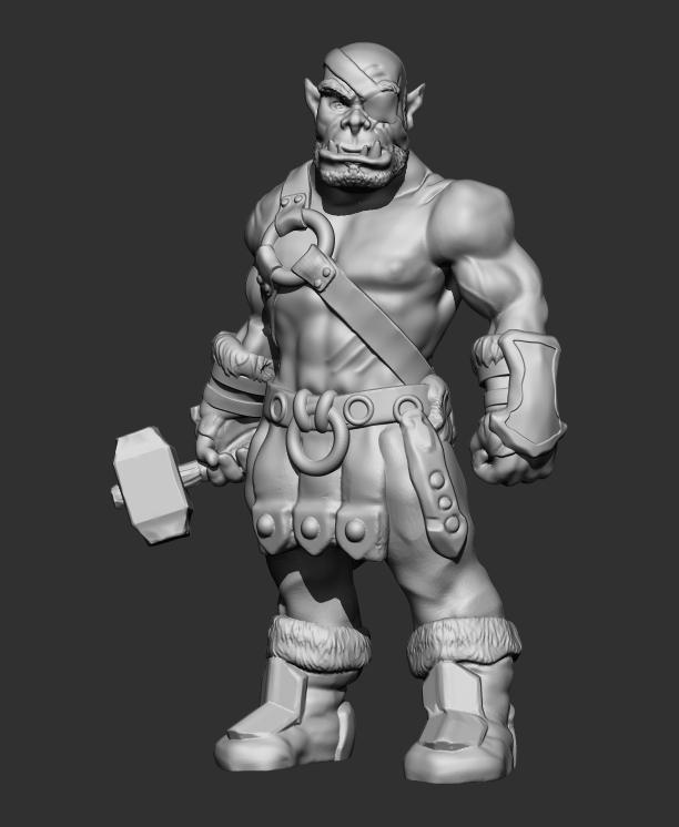 orc blacksmith / 28mm / RPG