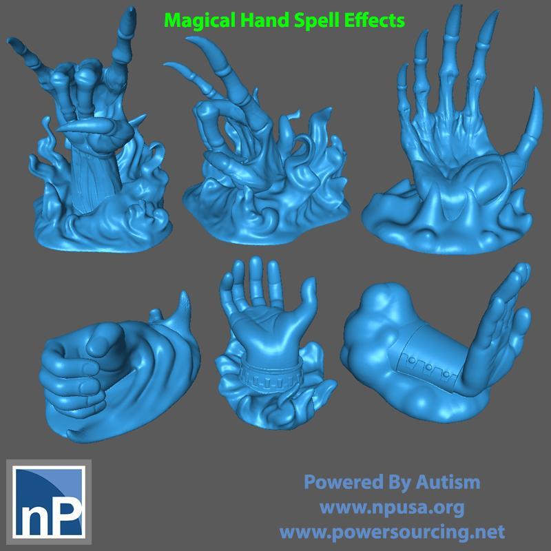 Magical Hands Spell Effects
