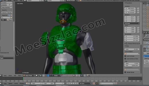 Halo Reach - Marine Armor - Low and some High Definition