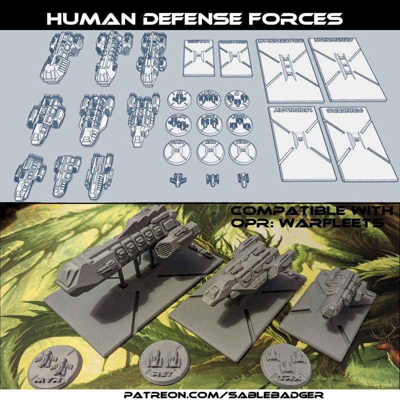 OPR Warfleets FTL - Human Defense Forces