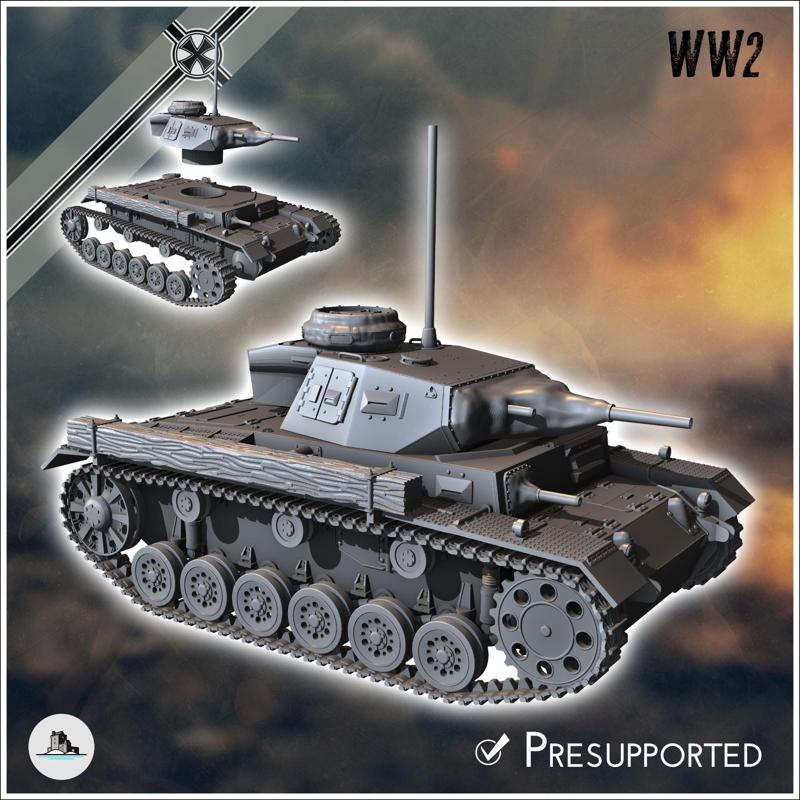 Panzer III Ausf. G Tauchpanzer - Germany Eastern Western Front France Early Poland Russia WWII