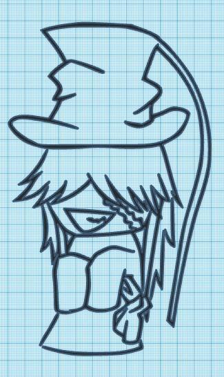 CHIBI - UNDERTAKER - BLACK BUTLER - WALL ART