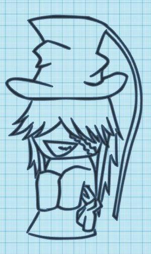 CHIBI - UNDERTAKER - BLACK BUTLER - WALL ART