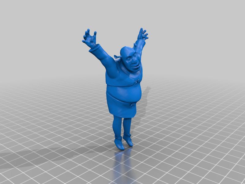 Shrek nailed to something - Wargaming Terrain piece