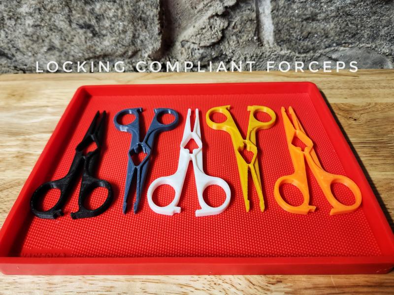 Hobby Locking Forceps - Single Piece with Compliant Joints