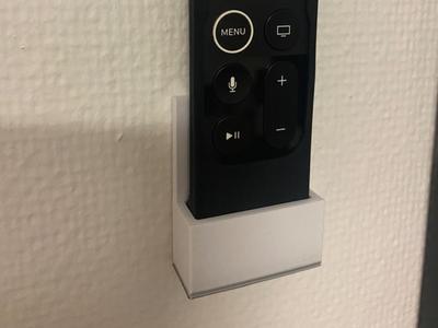 Apple TV remote - wall holder