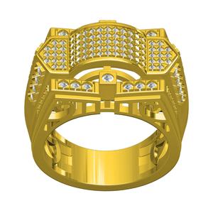 Mens Hip Hop Diamond Ring