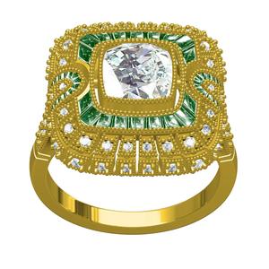 Antique Art Deco Vintage Ring 3