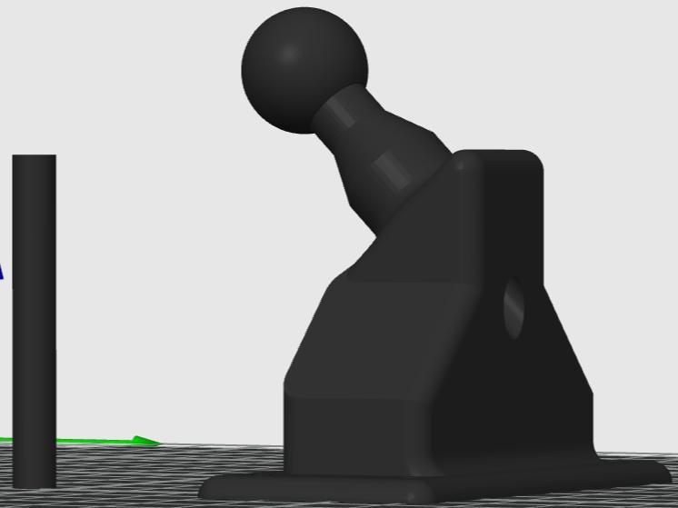 Screw-on Smartphone Holder for Car