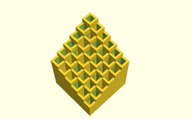 A square pen holder 1