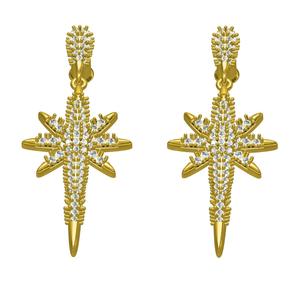 Unique Star Sparkle Diamond Earring