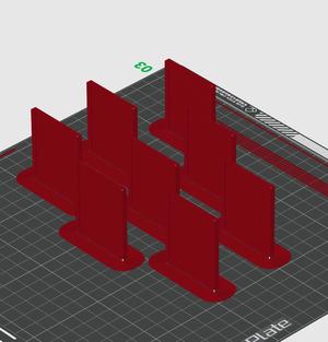 Flat surface label holder