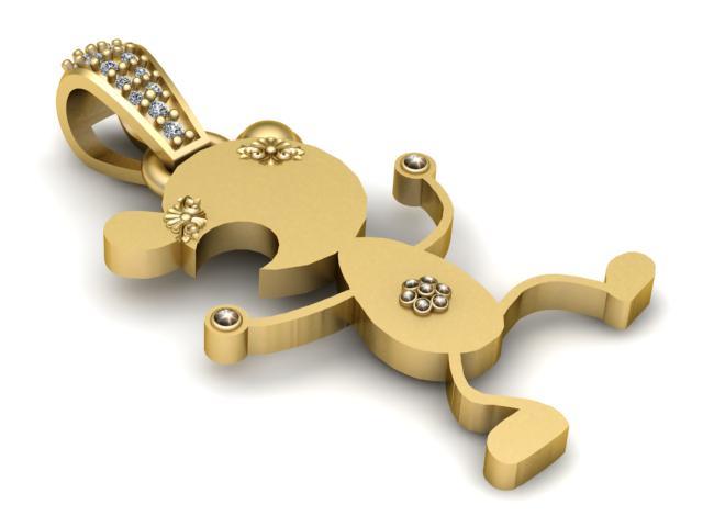 3D ANIMALS PENDANT  3d printable model