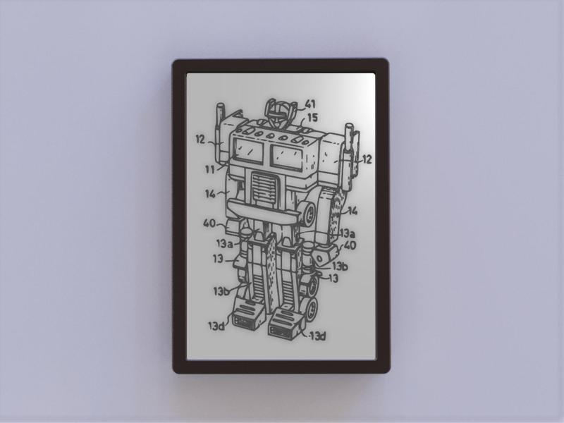 Transformers Optimus Prime Patent Art