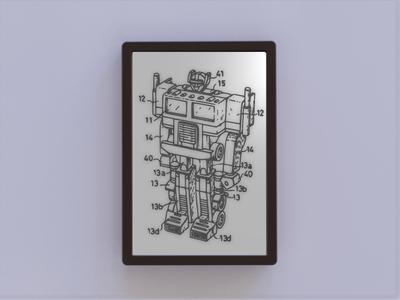 Transformers Optimus Prime Patent Art