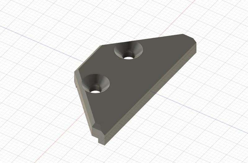 Clamp countersunk