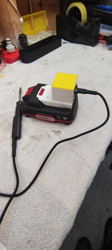 TS101 to Parkside X20V Battery Adapter with Switch and USB and Barrell Jack