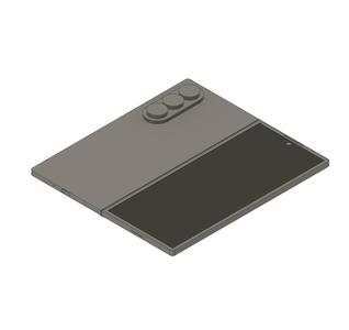 Samsung Galaxy Fold 7 -  3d Model (step, f3d, 3mf, stl)