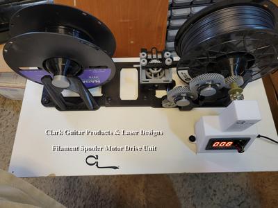 Filament spooler motor system