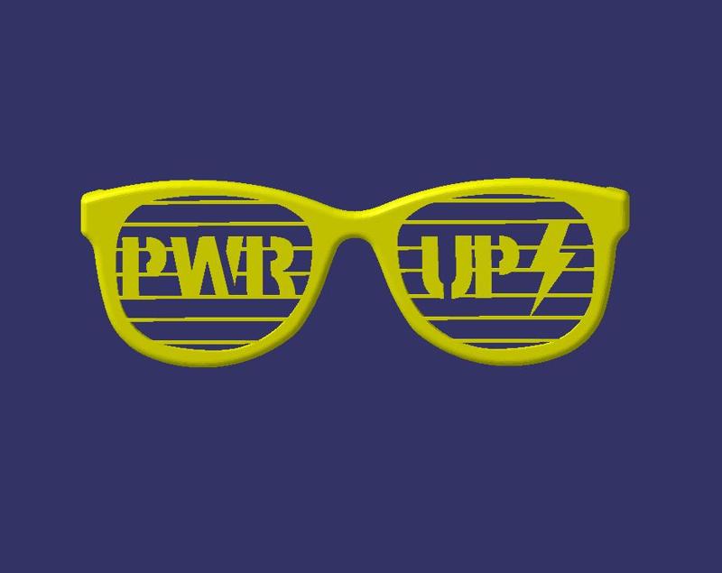 POWER UP AC/DC FAN SUNGLASSES
