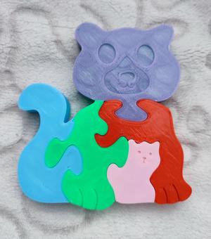 Cat puzzle for kids