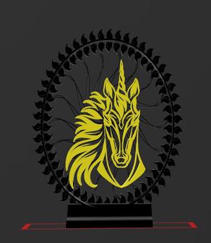 Unicorn Head  - Quick Print Gift - No Support