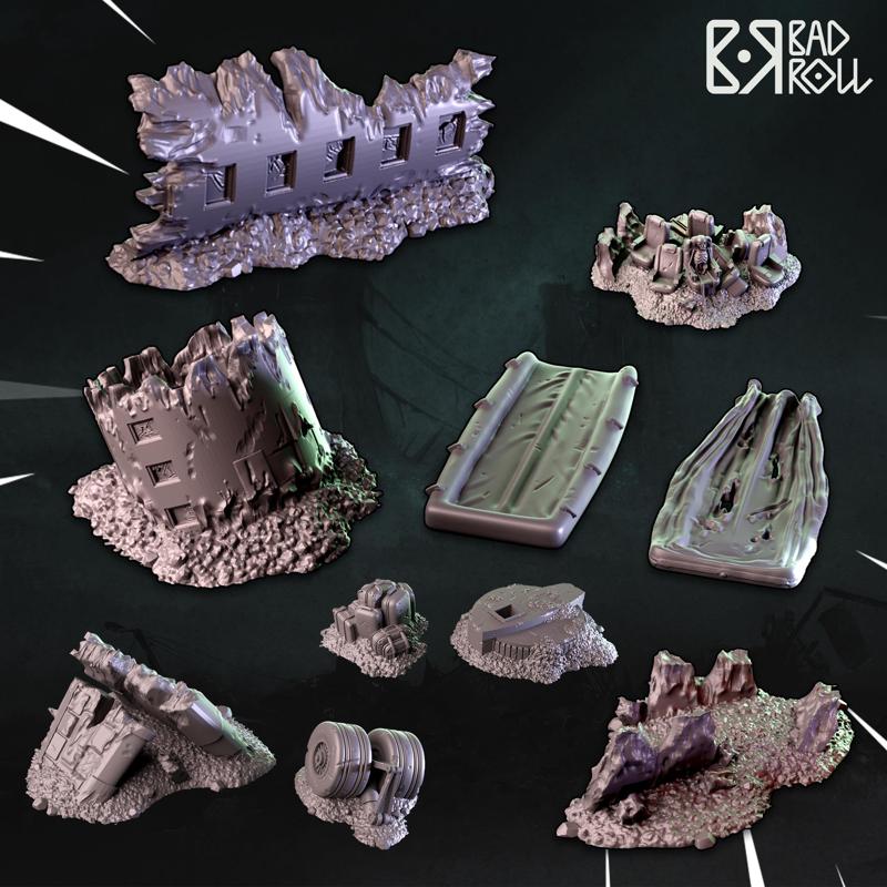 Crashed plane parts and accessories