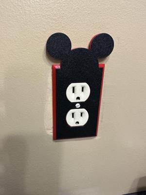 Wall plate with ears.