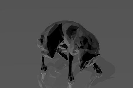 The Wolf's Angry Look - Low Poly - Excellent Design - Decor