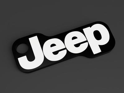 Jeep Logo Keychain