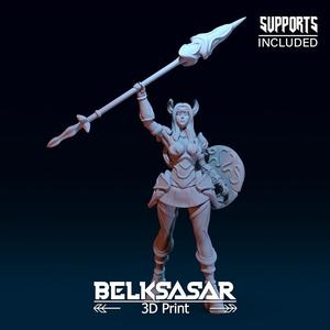 Paladin Guardian Girl 3D print model