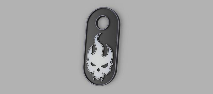 Skull keychain