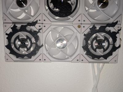 FFXIV Warrior 120mm Fan Cover/Wall Art