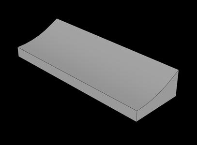 Lego Compatible (6806.dat) Arch  2 x  6 x  .833 Inverted