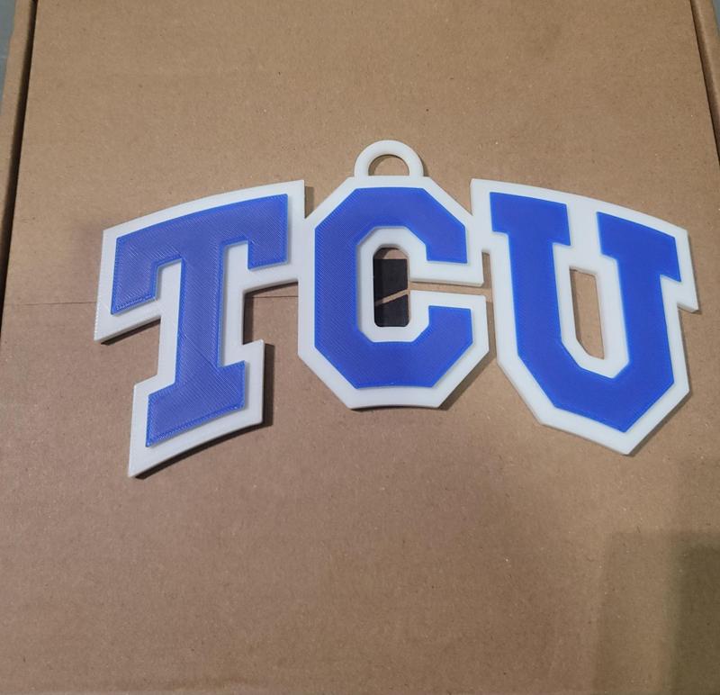 TCU 3d Logo 180mm series (blue should have been Purple)