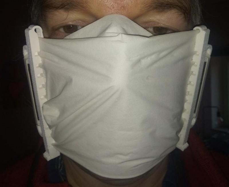 Face mask with handkerchiefs