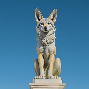 coyote statue