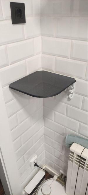 Corner shelf for small household appliances