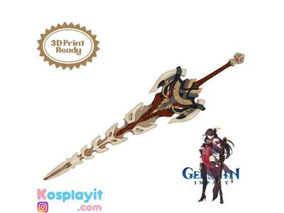Genshin Impact - Serpent Spine - Digital 3D Model Files - Divided for 3D Printing