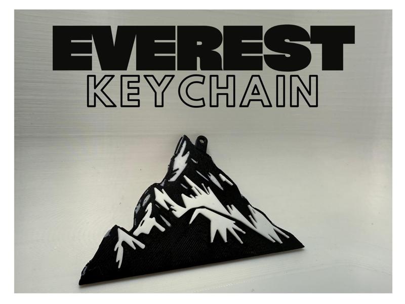 Everest Mountain Keychain